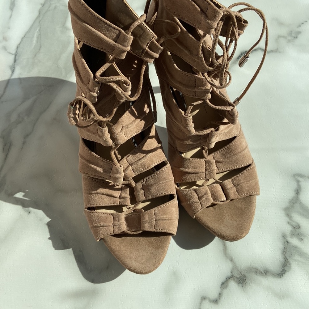 Jessica Simpson Lace Up Heels - Picture 3 of 7